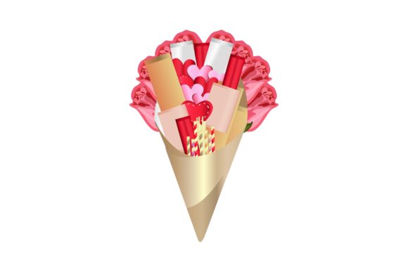Download Rose Bouquet and Romantic Card Vector - Rose Collection